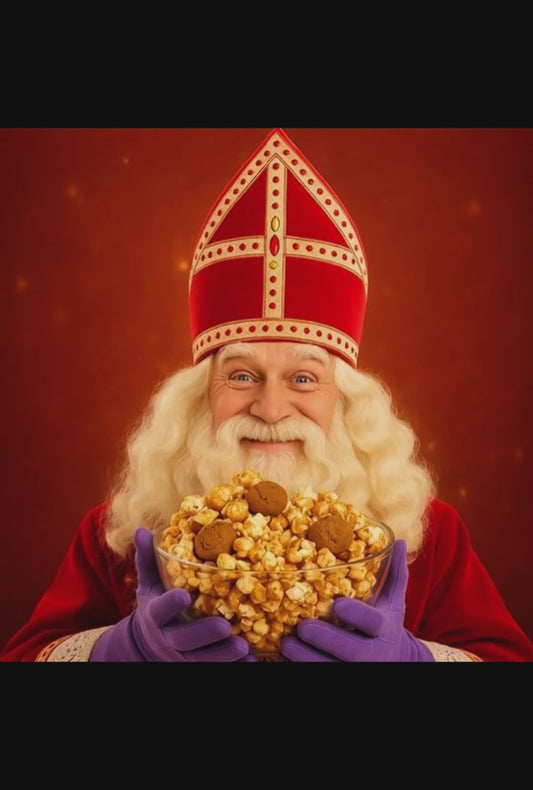 Welkom Sinterklaasje! Kruidnoten popcorn